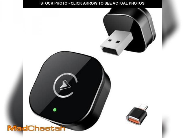 Lot 74-12444380 - Wireless CarPlay Adapter for iPhone, Mini USB Design for Cars with Wired CarPlay, Fast Connection,5....