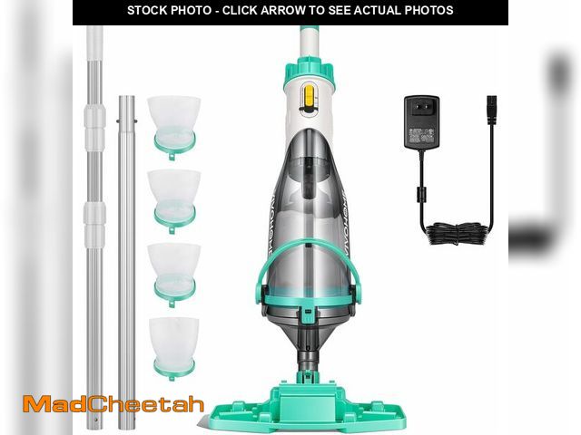 Lot 74-14251365 - VIVOHOME Handheld Pool Vacuum 1110 GPH Suction Cordless Pool Cleaner 40W Powerful Motor Long-Run 60m...