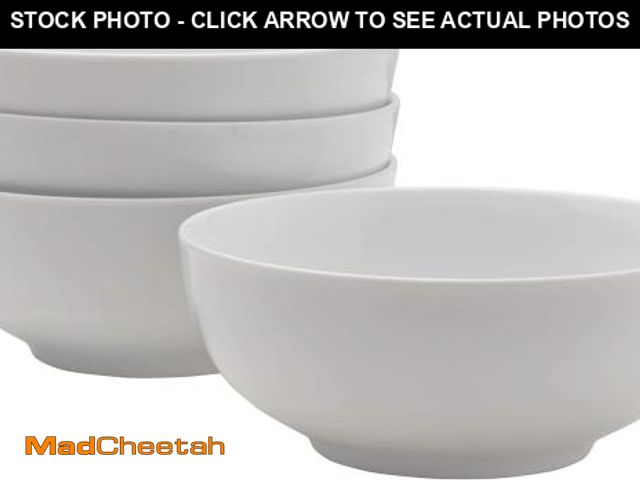 Lot 74-12365952 - Everyday White Set of 4 Soup Cereal Bowls, 26 oz. - UNUSED