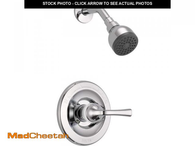 Lot 74-12085844 - Delta Foundations Single-Handle 1-Spray Shower Faucet in Chrome (Valve Included) - USED