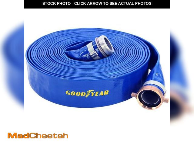 Lot 74-12777262 - Abbott Rubber 2-Inch Water Pump Discharge Hose 50-Foot PVC - USED