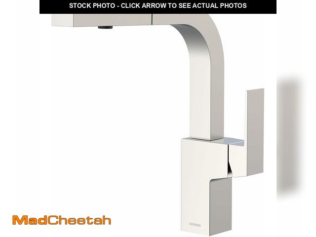 Lot 74-12827821 - (MISSING HAREDWARE) Gerber Mid-Town Single Handle Kitchen Faucet with Pull-Out Sprayer - Contemporar...