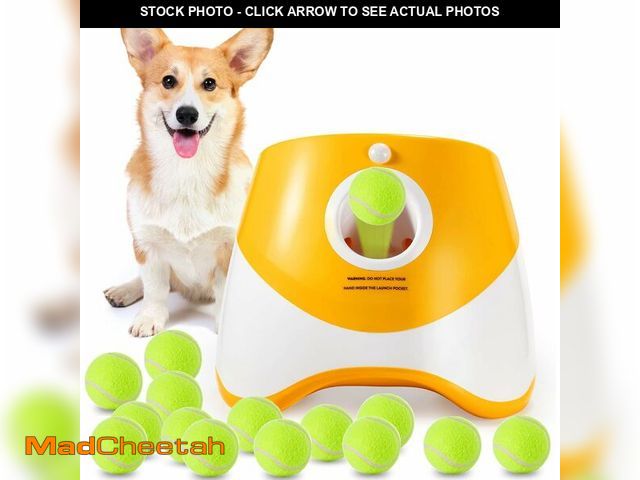 Lot 74-13710125 - MEKAPLE Automatic Dog Ball Launcher, Dog Ball Thrower with 15 Mini Tennis Balls Sizing 2 Inch and Me...