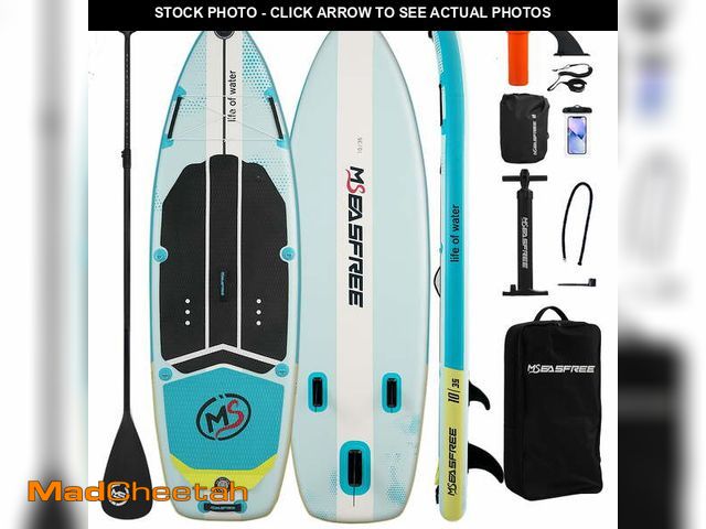 Lot 74-14323833 - MSEASFREE Inflatable Paddle Board Stand up Paddle Board with Premium SUP Accessories - UNUSED