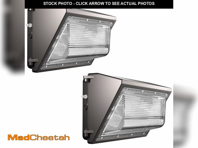 Lot 74-13545284 - Lightdot 2Pack 150W LED Wall Pack Lights, 100-277v Dusk to Dawn with Photocell | 22500Lm(150Lm/W) 50...