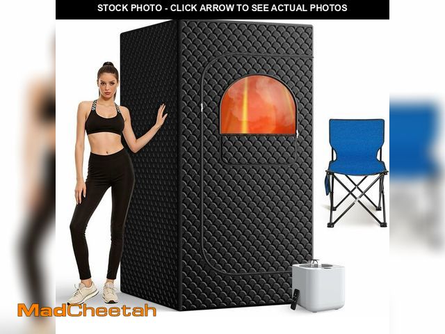 Lot 74-13710333 - Portable Sauna Box for Home, Personal SPA Steam Sauna with 10 Min Fast Heating &amp; 9 Levels Heat, ...