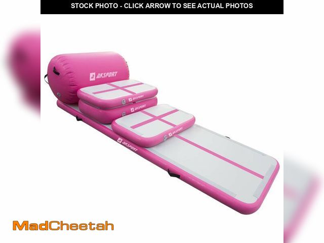 Lot 74-12786314 - AKSPORT 5pcs Set of Inflatable Gymnastics Air Mat Tumble Track Tumbling Mat Floor Mats with Electric...