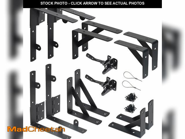 Lot 74-12718812 - WEKIS 2 Sets Anti Sag Gate Kit Heavy Duty No Sag Kit Gate Corner Brace Bracket for Wooden Fence Gate...