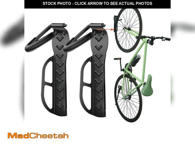 Lot 74-11558686 - Wallmaster Bike Rack Garage Wall Mount Bicycles 2-Pack Storage System Vertical Bike Hook for Indoor ...
