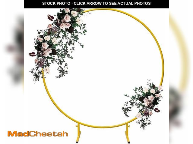 Lot 74-12544009 - Elevens Round Backdrop Stand, Metal Round Balloon Arch Decoration 6.6ft Circle Balloon Arch Frame fo...