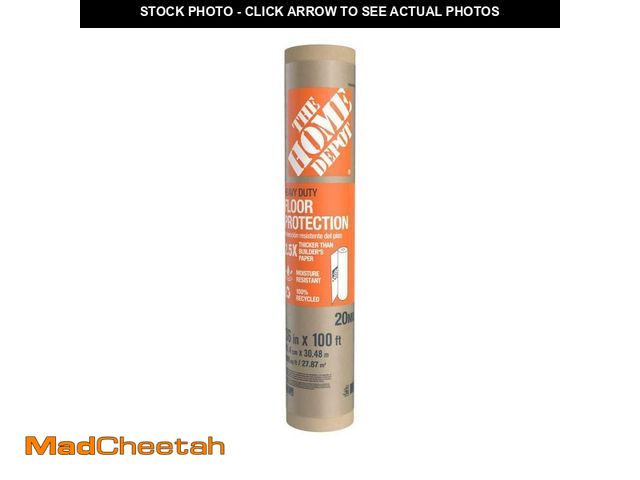 Lot 74-14356661 - The Home Depot 36 in. x 100 ft. Heavy Duty Floor Protection Drop Cloth - UNUSED