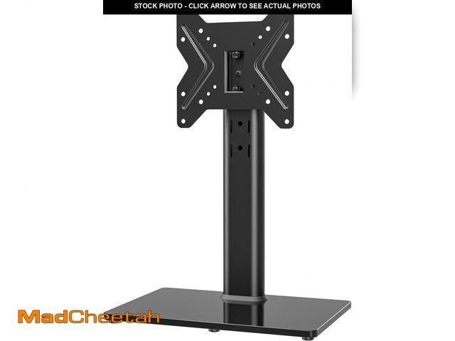 Lot 74-12314553 - Universal Swivel TV /Table Top TV Stand for 19 to 43 inch TVs with 90 Degree Swivel, 4 Level Height ...