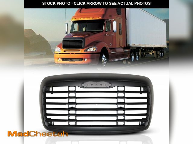 Lot 74-14076813 - Black Front Hood Radiator Replacement Grille Compatible With 2000-2008 Freightliner Columbia (withou...