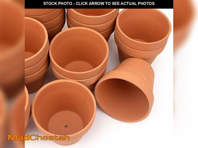 Lot 74-14057441 - BLQH [26 Pack] 4" Planter Nursery Pots Terracotta Pot Clay Pots Clay Ceramic Pottery Cactus Flower P...