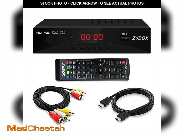 Lot 74-14207906 - Digital TV Converter Box, ATSC Tv Tuner - ZJBOX for Analog HDTV Live 1080P with Recording&amp;Playba...