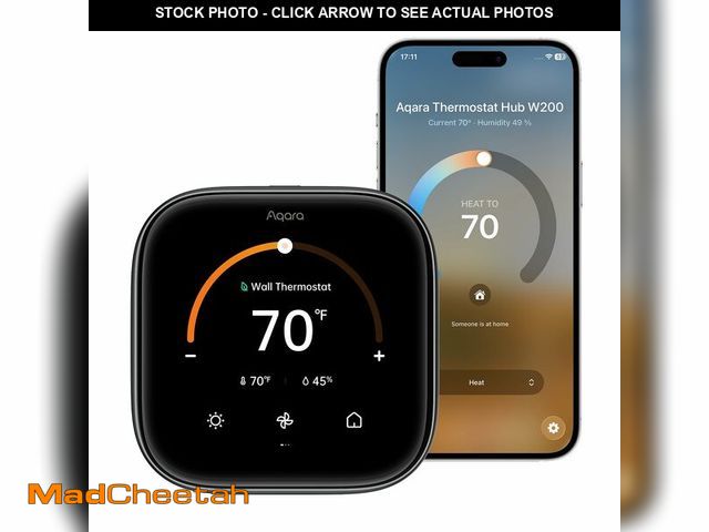 Lot 74-14377961 - Aqara Smart Thermostat W200 with Apple Adaptive Temperature &amp; Clean Energy Guidance, 4" Touchscr...