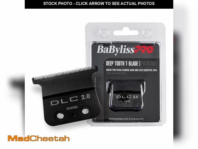 Lot 74-14378227 - BaBylissPRO Barberology Deep Tooth DLC 2 Replacement Blade for Outlining Hair Trimmers (FX707BD2), B...