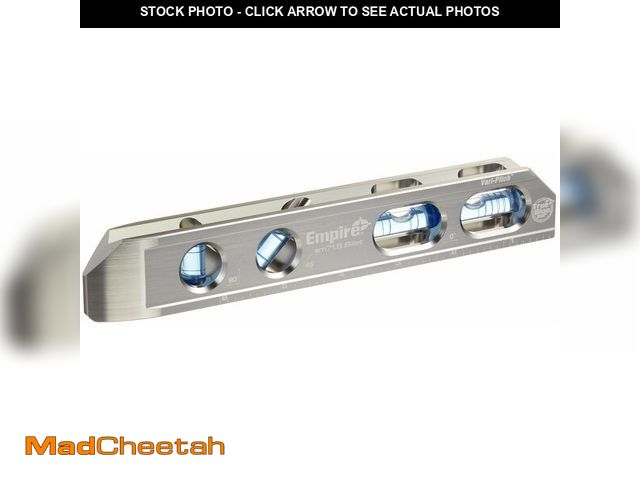 Lot 74-12711523 - EMPIRE EM71.8 Professional True Blue Magnetic Box Level, 8" - USED