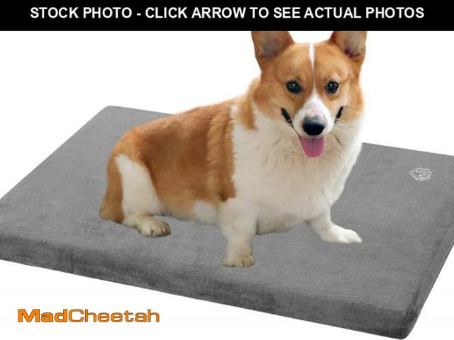 Lot 74-11549428 - EMPSIGN Stylish Dog Bed Mat Dog Crate Pad Mattress Reversible (Cool &amp; Warm), Water Proof Linings...