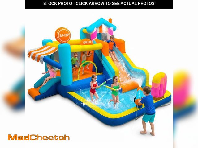 Lot 74-14588612 - (MAY BE MISSING SOME ACCESSORIES) AUOSHI Inflatable Water Slide with Blower, Bounce House Water Park...