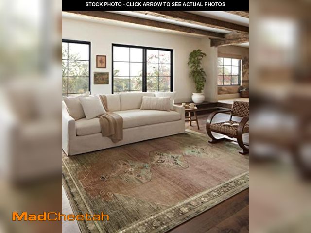 Lot 74-12165772 - Magnolia Home by Joanna Gaines X Loloi Sinclair SIN-06 Collection Machine Washable Clay / Tobacco 8'...