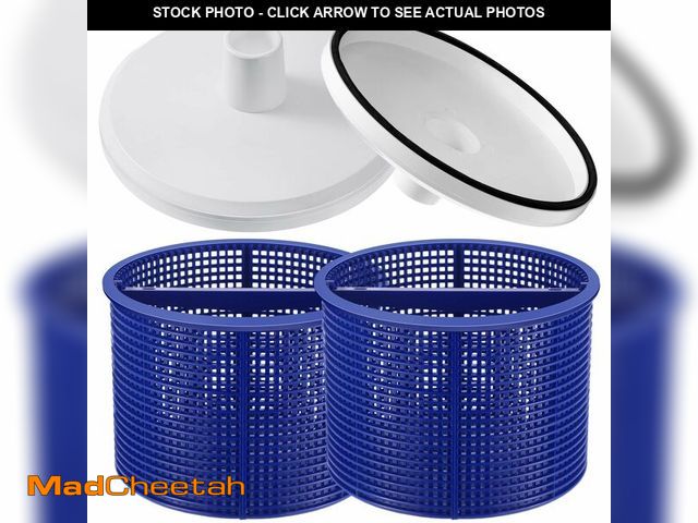 Lot 74-14385524 - Sunnychicc 4 Pcs 7'' SPX1082CA Pool Skimmer Basket and Sp1106 Vacuum Plate Compatible with Hayward S...