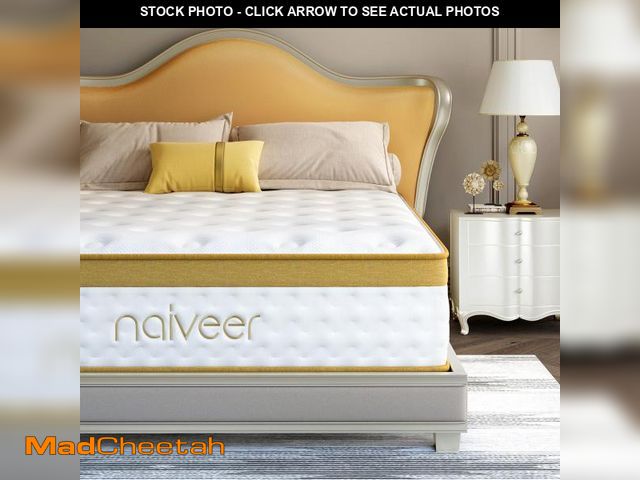 Lot 74-12123889 - Naiveer Cooling Gel King Size Mattress 10 Inch Hybrid King Mattress in a Box with Pocketed Springs M...