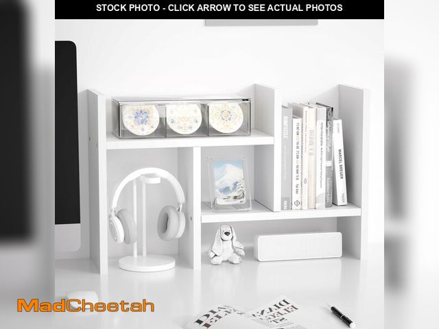 Lot 74-13564018 - Jerry &amp; Maggie Desktop Organizer Office Storage Rack Adjustable Wood Display Shelf Free Style Do...
