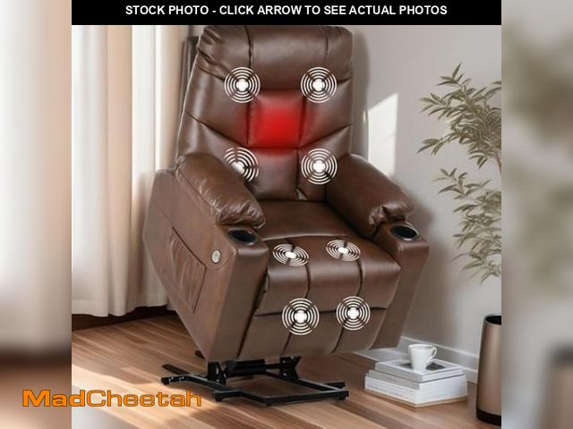 Lot 74-12104783 - YITAHOME Power Lift Recliner Chair with Massage and Heat,Electric Fabric Recliner Chair for Elderly ...