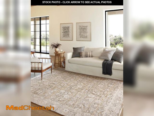 Lot 74-12366151 - Loloi Amber Lewis Alie Collection ALE-05 Gold/Beige 9'-6'' x 13'-1'', .13'' Pile Height, Area Rug - ...