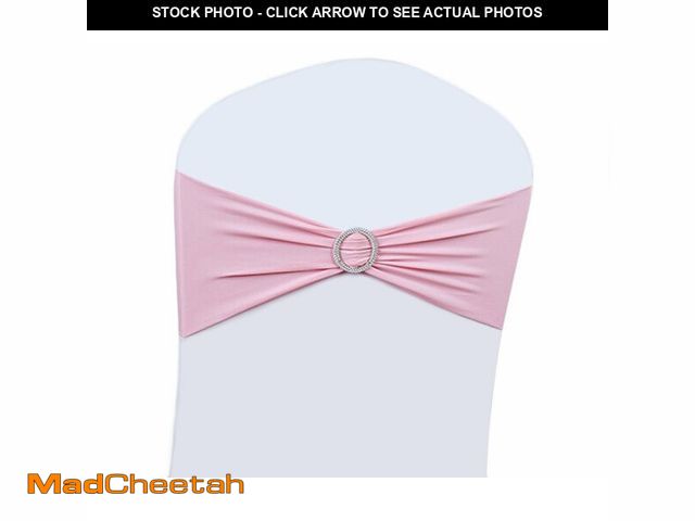Lot 74-12599305 - 100PCS Wedding Chair Decorations Stretch Chair Bows and Sashes for Party Ceremony Reception Banquet ...