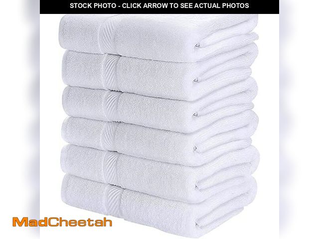 Lot 74-12633333 - SIMPLI-MAGIC Cotton Set, Towels, 24x46, White, 6 Count - UNUSED
