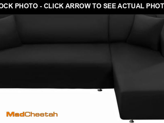 Lot 74-12329703 - NAISI Couch Cover L Shape 2 Pieces Sofa Cover Soft Stretch Slipcovers with 2pcs Pillowcases Furnitur...