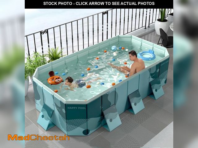 Lot 74-12401784 - Buric Foldable swimming pool for home use, easy to place and store large capacity pool, for yard, ga...
