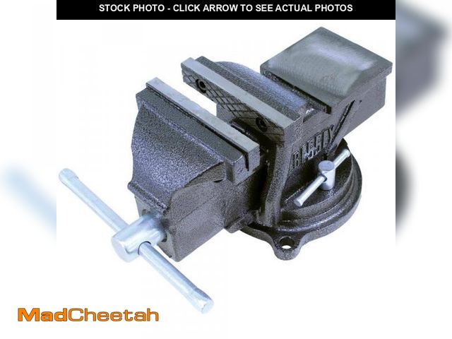 Lot 74-12516656 - BESSEY 4 in. Heavy-Duty Bench Vise with Swivel Base Hand Tool - UNUSED