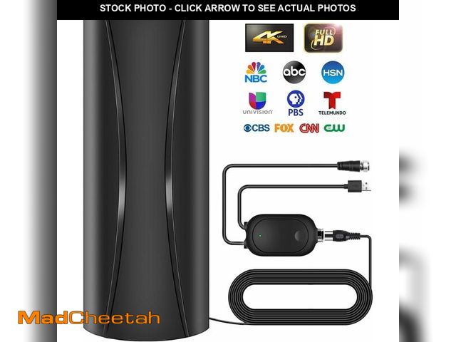 Lot 74-14330331 - 4500+ Miles Range Digital TV Antenna Indoor, TV Antenna Indoor with Strongest Amplifier for Smart TV...