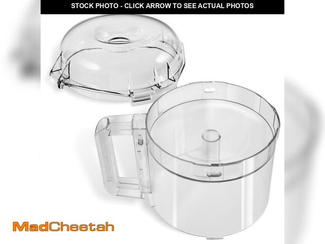 Lot 74-12047160 - 3-Quart Clear Cutter Bowl (112203) and Polycarbonate Lid (106458S), Compatible with Robot Coupe R2 S...