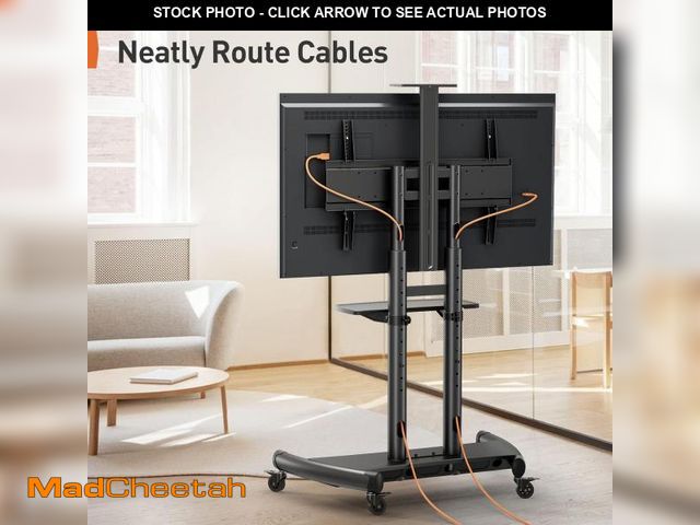 Lot 74-12132555 - Perlegear Heavy-Duty TV Cart For 55" To 90" TVs - UNUSED