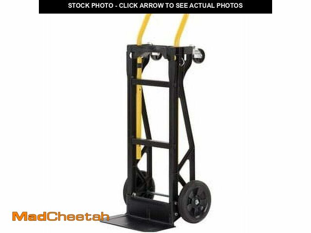 Lot 74-12803231 - Harper Trucks PJDY2223AKD Hand Truck and Dolly, 400 Lb Capacity, Black - UNUSED