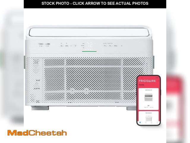 Lot 74-14392395 - 8,000 BTU (DOE) Window Air Conditioner Cools 350 sq. ft. in White with Remote and WiFi 115V - UNUSED