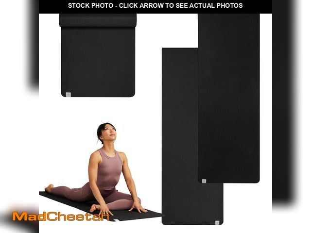 Lot 74-12422241 - Gaiam Performance Yoga Mat, Made of Durable TPE, 23.5" x 68" x 6MM Thick, Black - USED