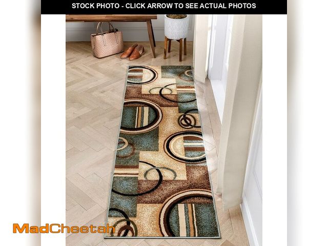 Lot 74-14305993 - Well Woven Barclay Arcs &amp; Shapes Modern Rug, 2'3" x 3'11", Light Blue - USED