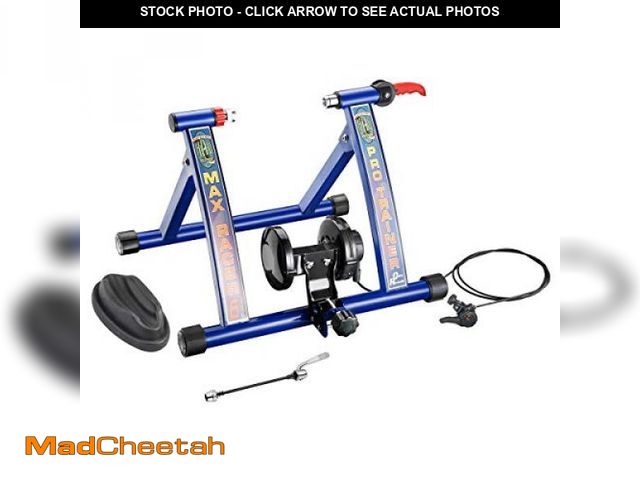 Lot 74-12399175 - Max Racer Pro Bike Trainer - Convert Mountain, Road, or Beach Bicycle into a Stationary Exercise Bik...