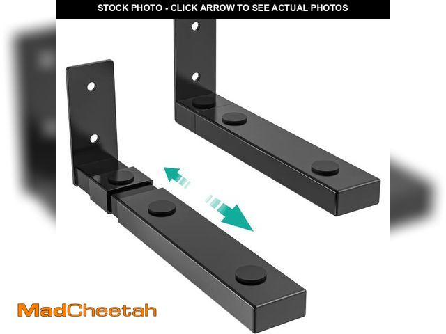 Lot 74-13576262 - WALI Center Channel Speaker Wall Mount, Universal Soundbar Wall Mount Bracket Hold up to 30 lbs, Arm...