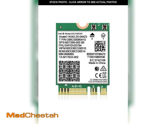 Lot 74-12222362 - WiFi 6E Wireless Card Intel AX210 NGW Bluetooth 5.3 Tri-Band 5400Mbps Network Adapter for Laptop Sup...