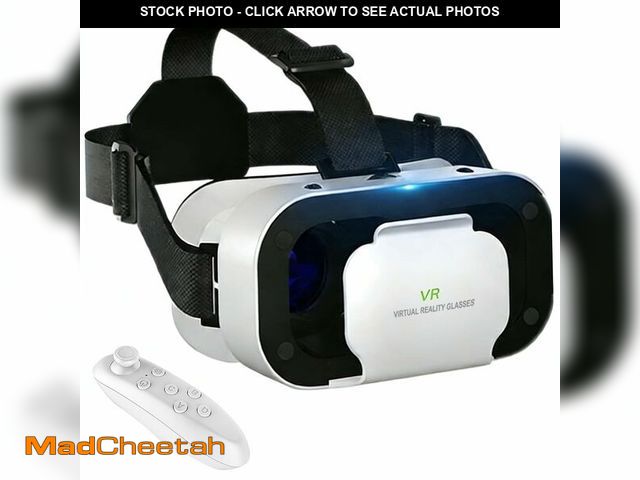 Lot 74-14066088 - Virtual Reality Headset for Phone with Controller, 3D VR Glasses Adjustable VR Virtual Reality Goggl...