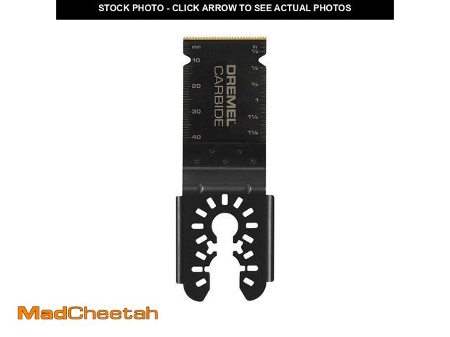 Lot 74-12690999 - *USED* Dremel Universal 1-1/4 in. Carbide Flush Cutting Oscillating Multi-Tool Blade (1-Piece) *USED...