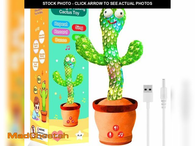 Lot 74-12977258 - River Mill Rechargeable Dancing Talking Cactus Toy, Interactive Singing Mimicking Cactus Baby Toy, B...