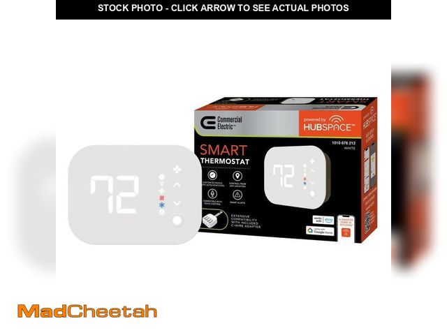 Lot 74-13778820 - Commercial Electric Wi-Fi and Bluetooth Enabled Smart Programmable Thermostat with Schedules Powered...