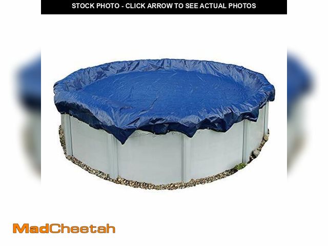 Lot 74-12664138 - Blue Wave Gold 15-Year 28 ft Round Above Ground Pool Cover for Winter- Durable &amp; Weather-Resista...